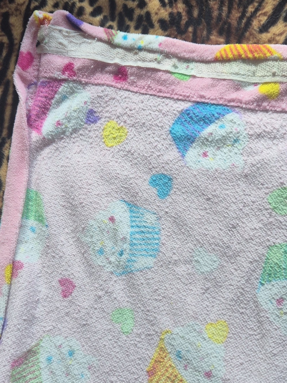 Pink Cupcake Print Ruffle Hem Nightgown - Picture 4 of 4